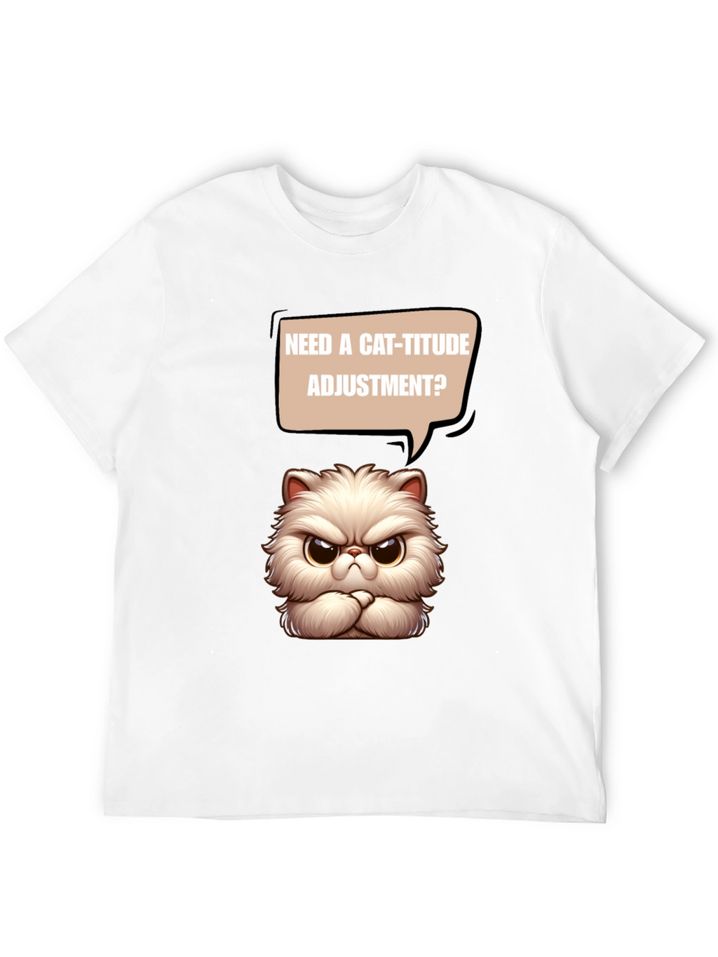Cat-itude T-Shirt - Funny Grumpy Cat Design