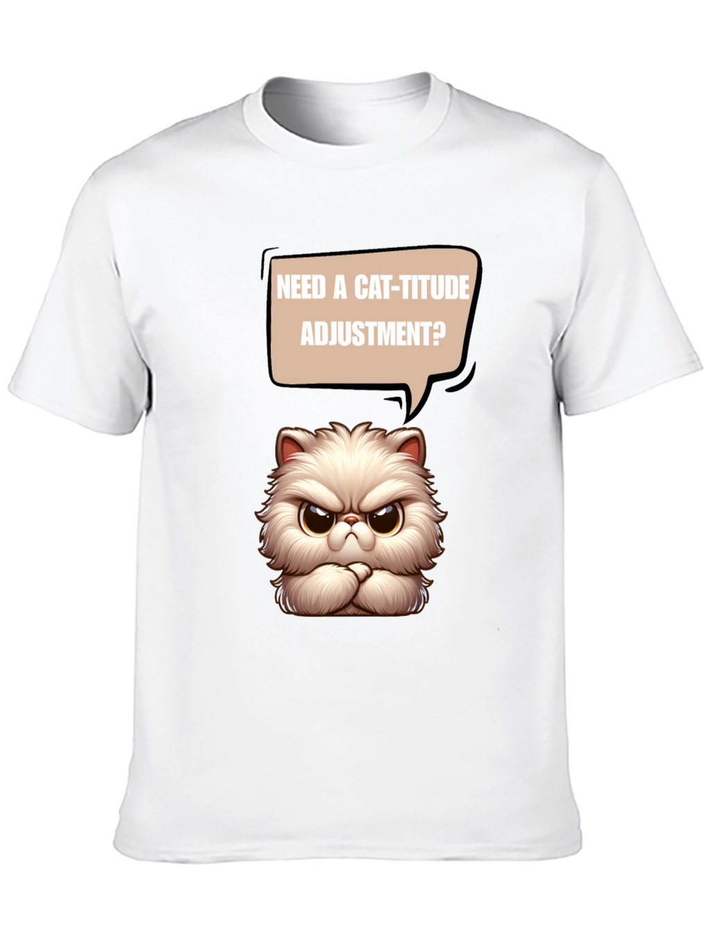 Cat-itude T-Shirt - Funny Grumpy Cat Design