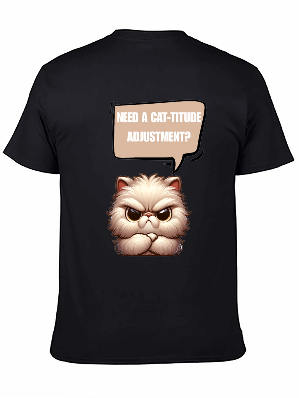 Cat-itude T-Shirt - Funny Grumpy Cat Design