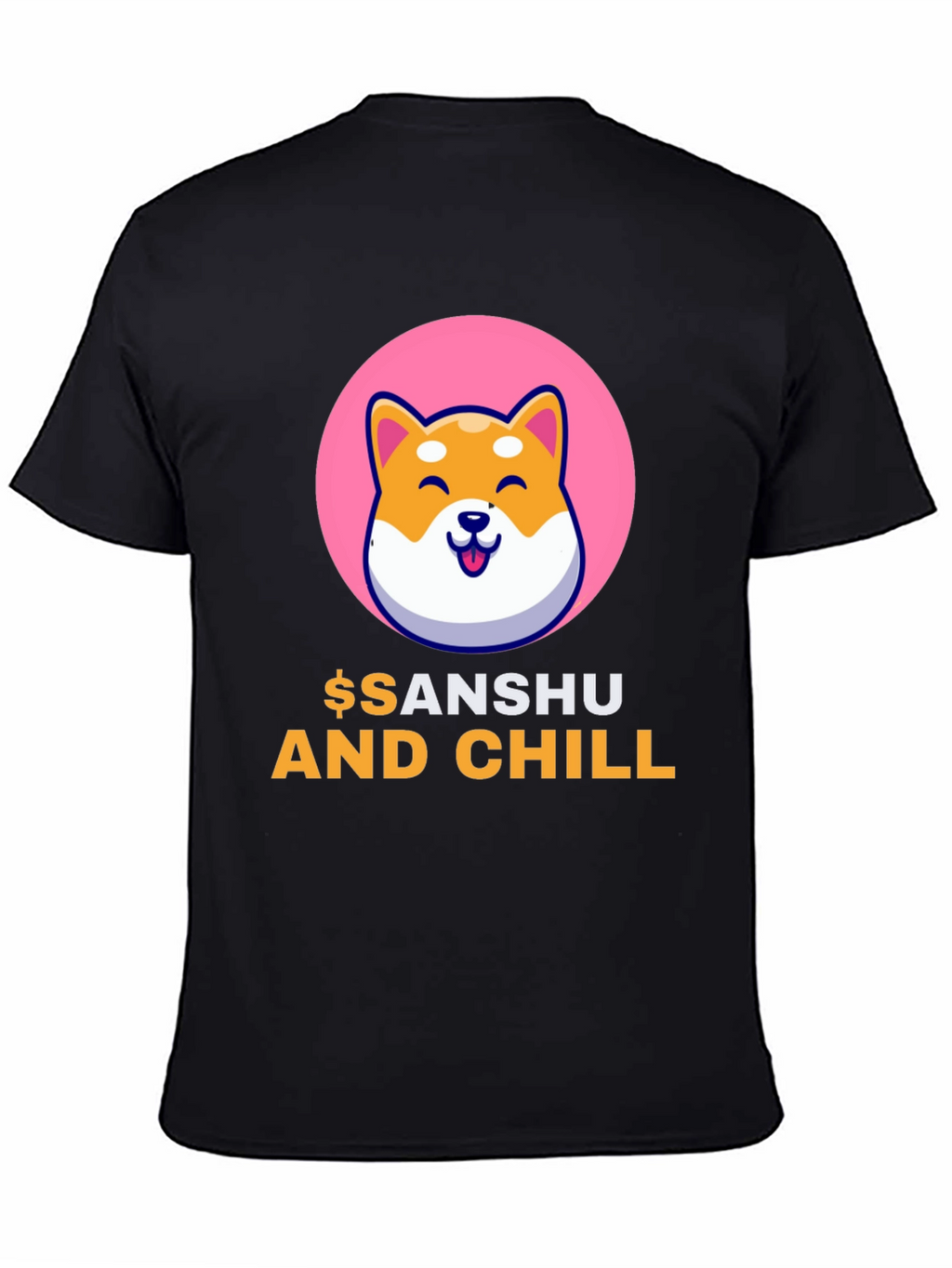 Sanshu and Chill Black T-Shirt