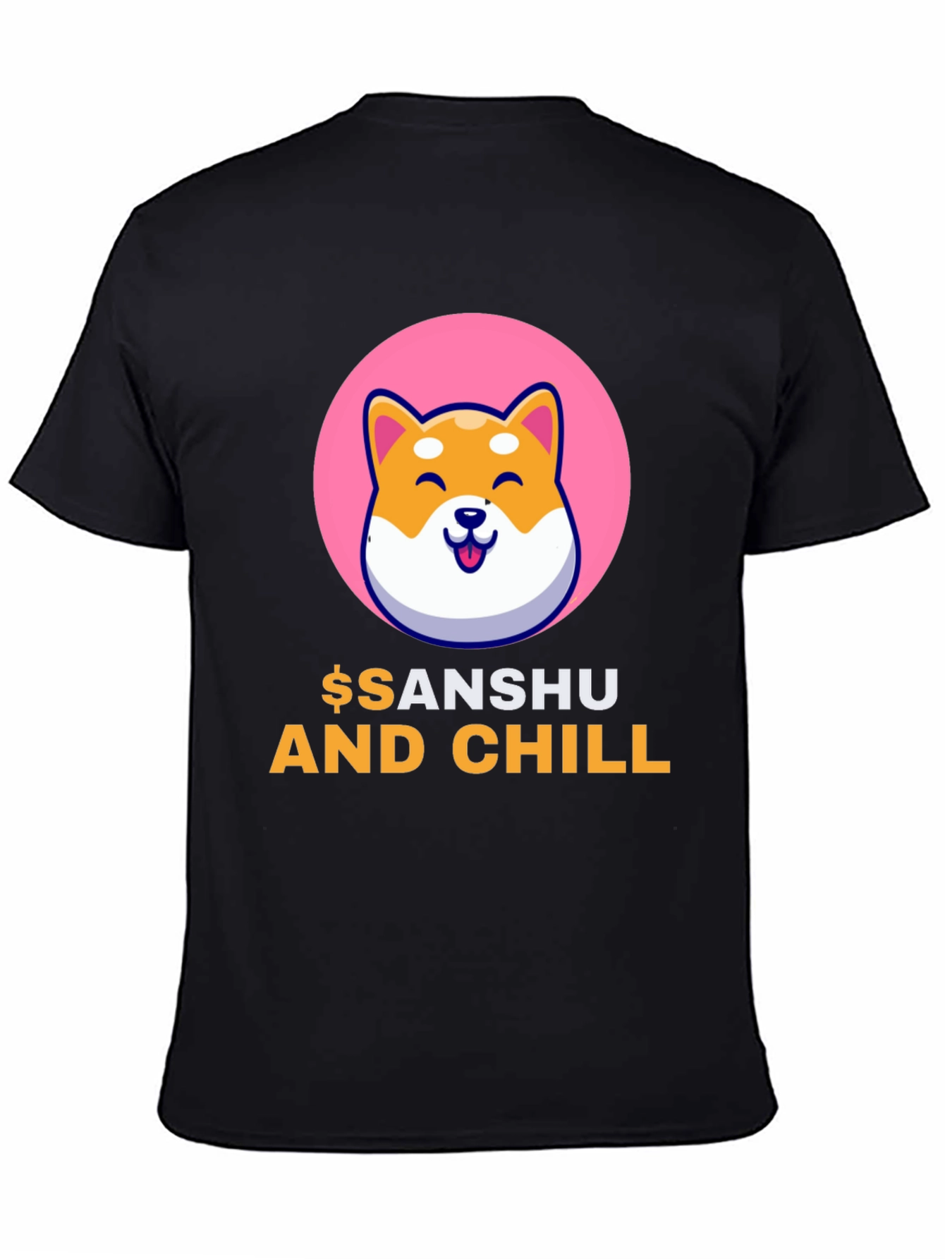 Sanshu and Chill Black T-Shirt