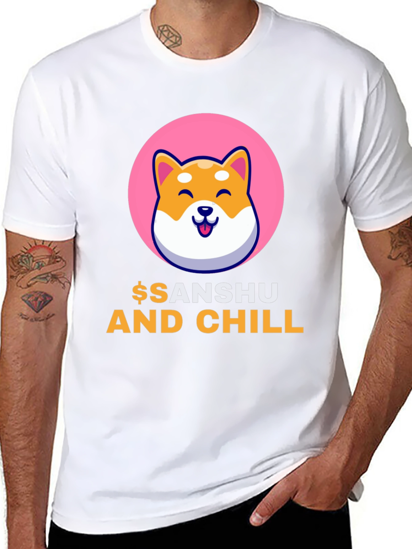 Sanshu and Chill Black T-Shirt