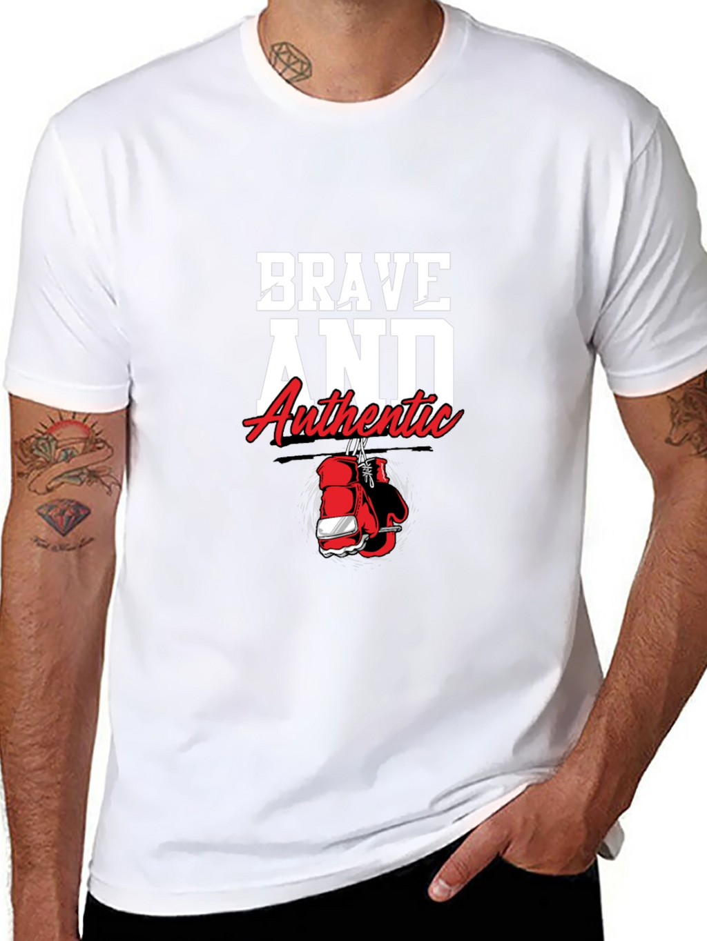 Brave and Authentic Graphic Tee