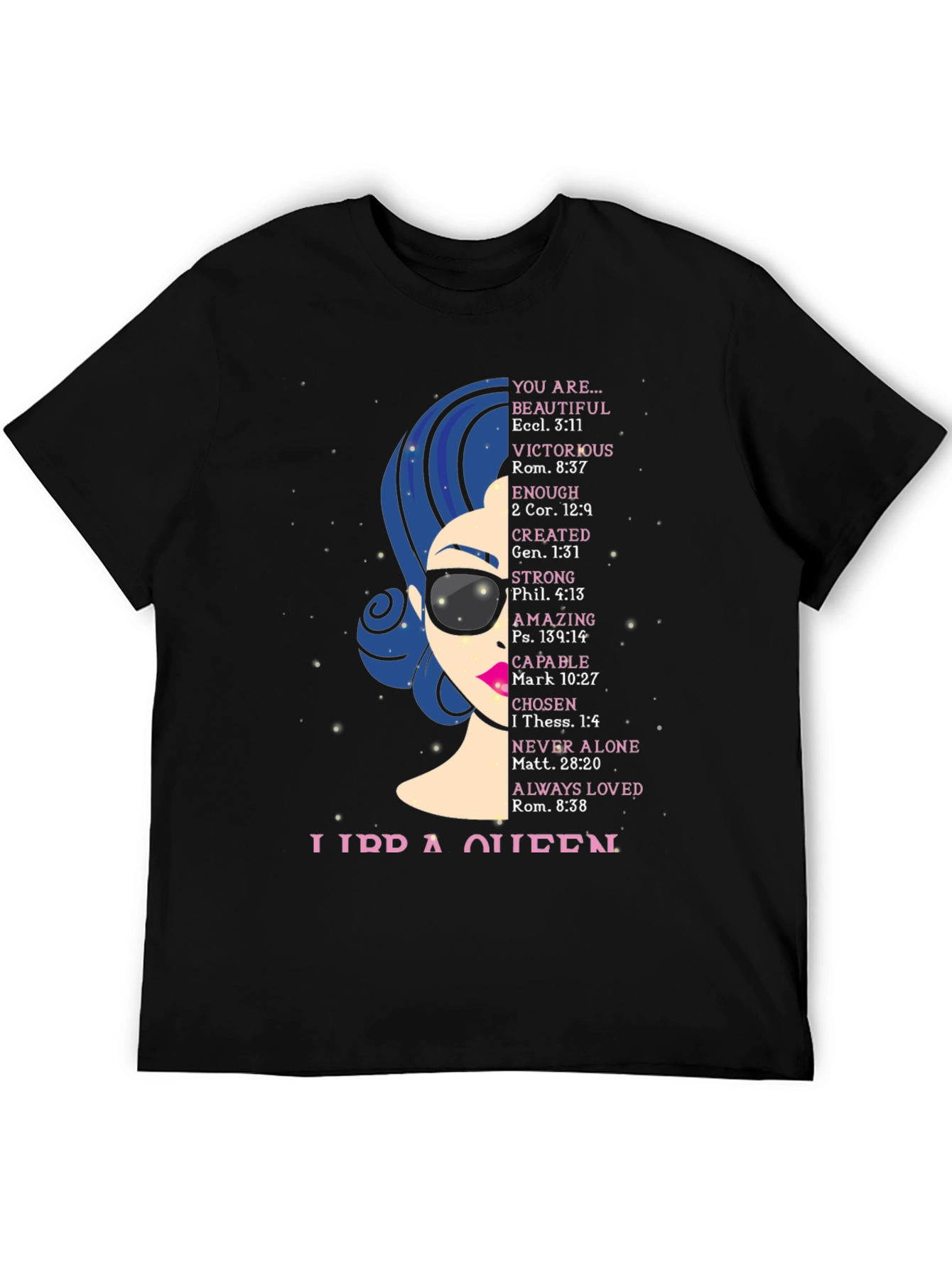 Libra Queen Graphic T-Shirt - Zodiac Birthday Gift