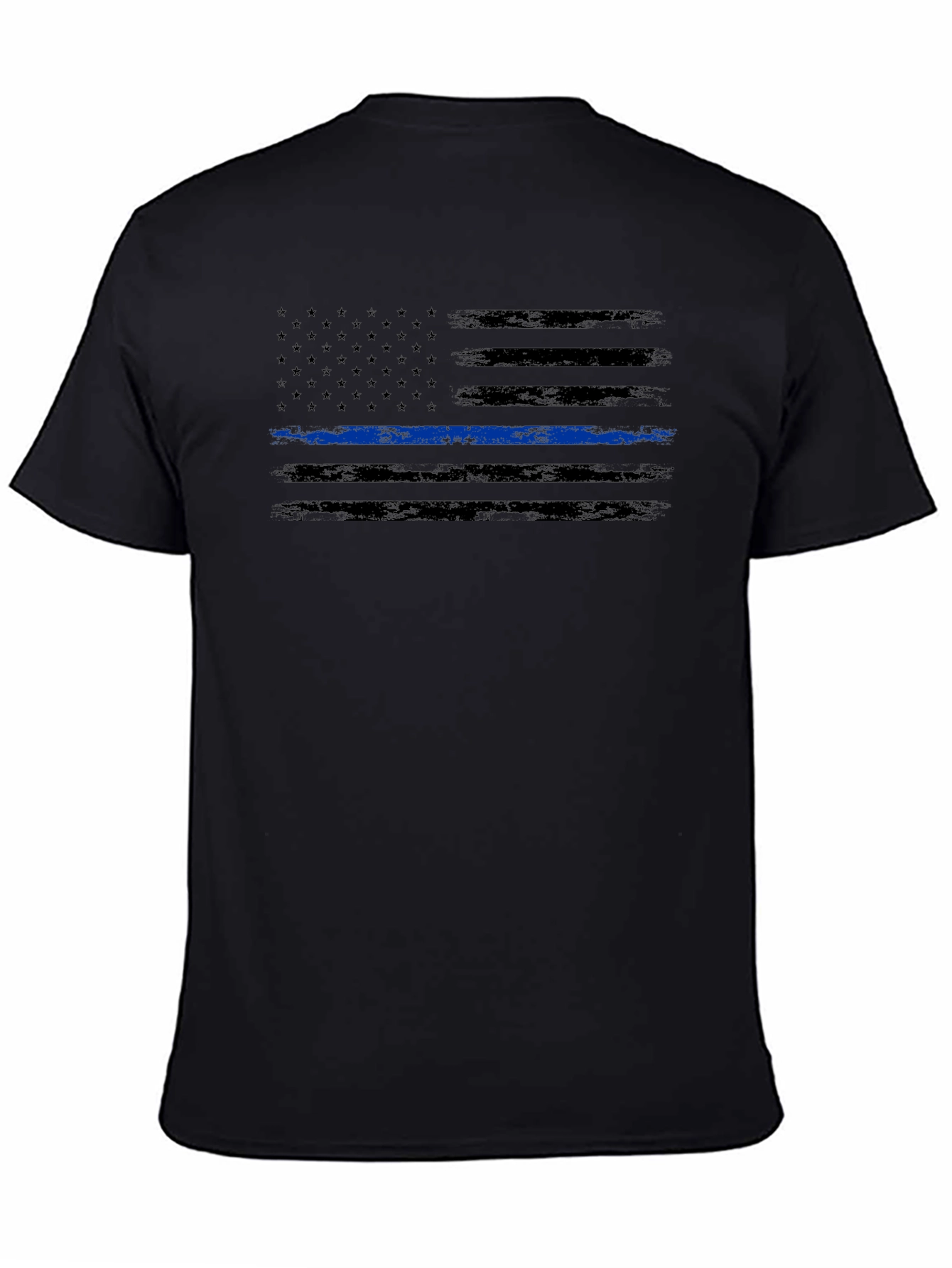 Thin Blue Line American Flag Graphic Tee