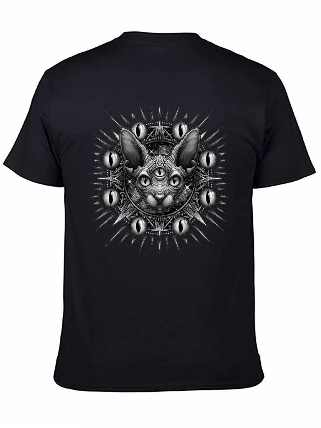 Mystic Cat Graphic Tee - Third Eye Design