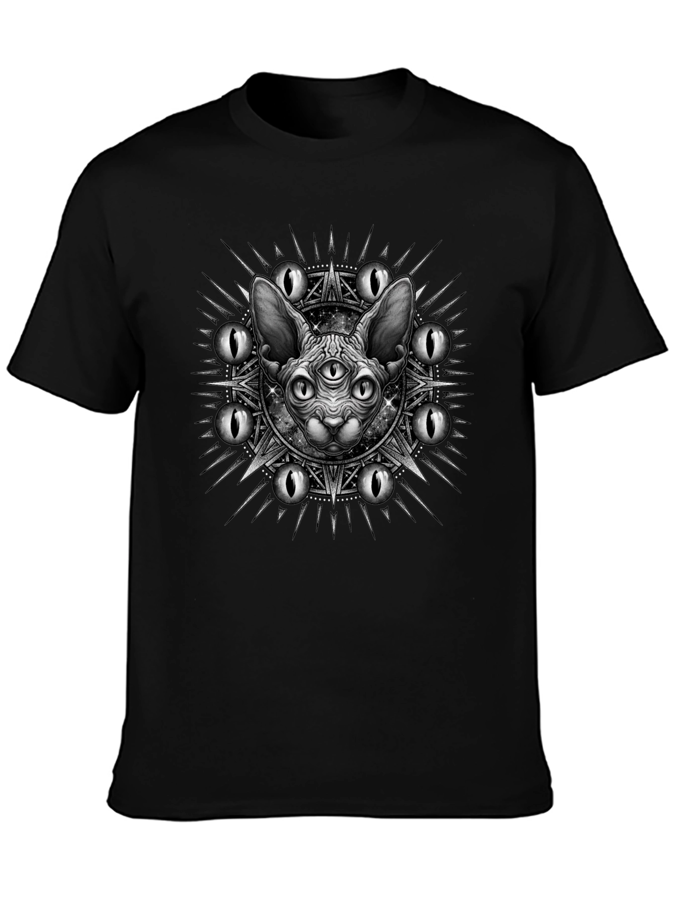 Mystic Cat Graphic Tee - Third Eye Design