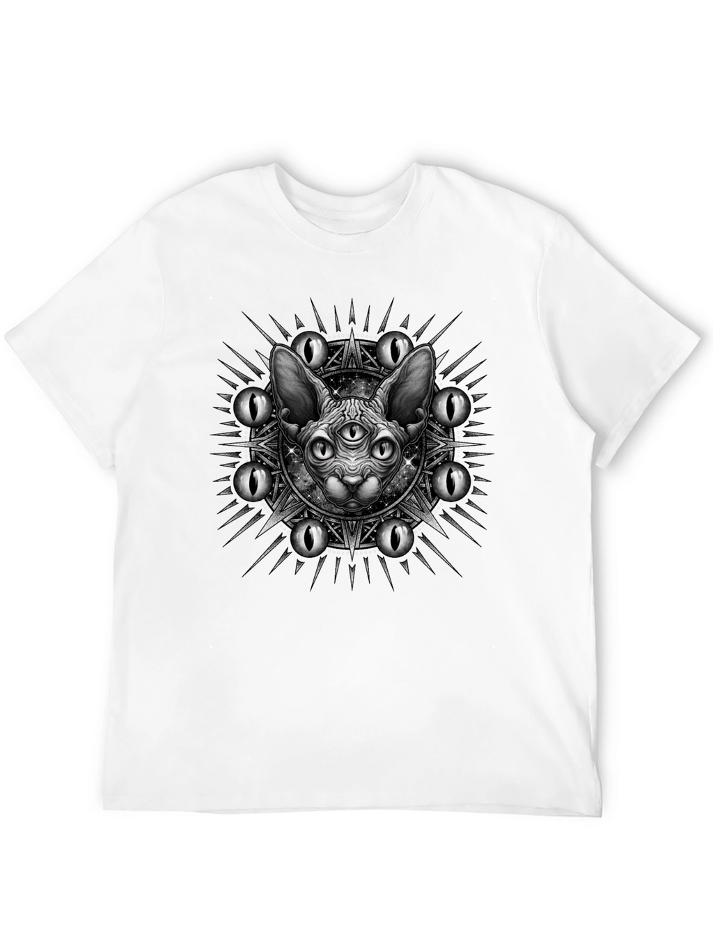 Mystic Cat Graphic Tee - Third Eye Design