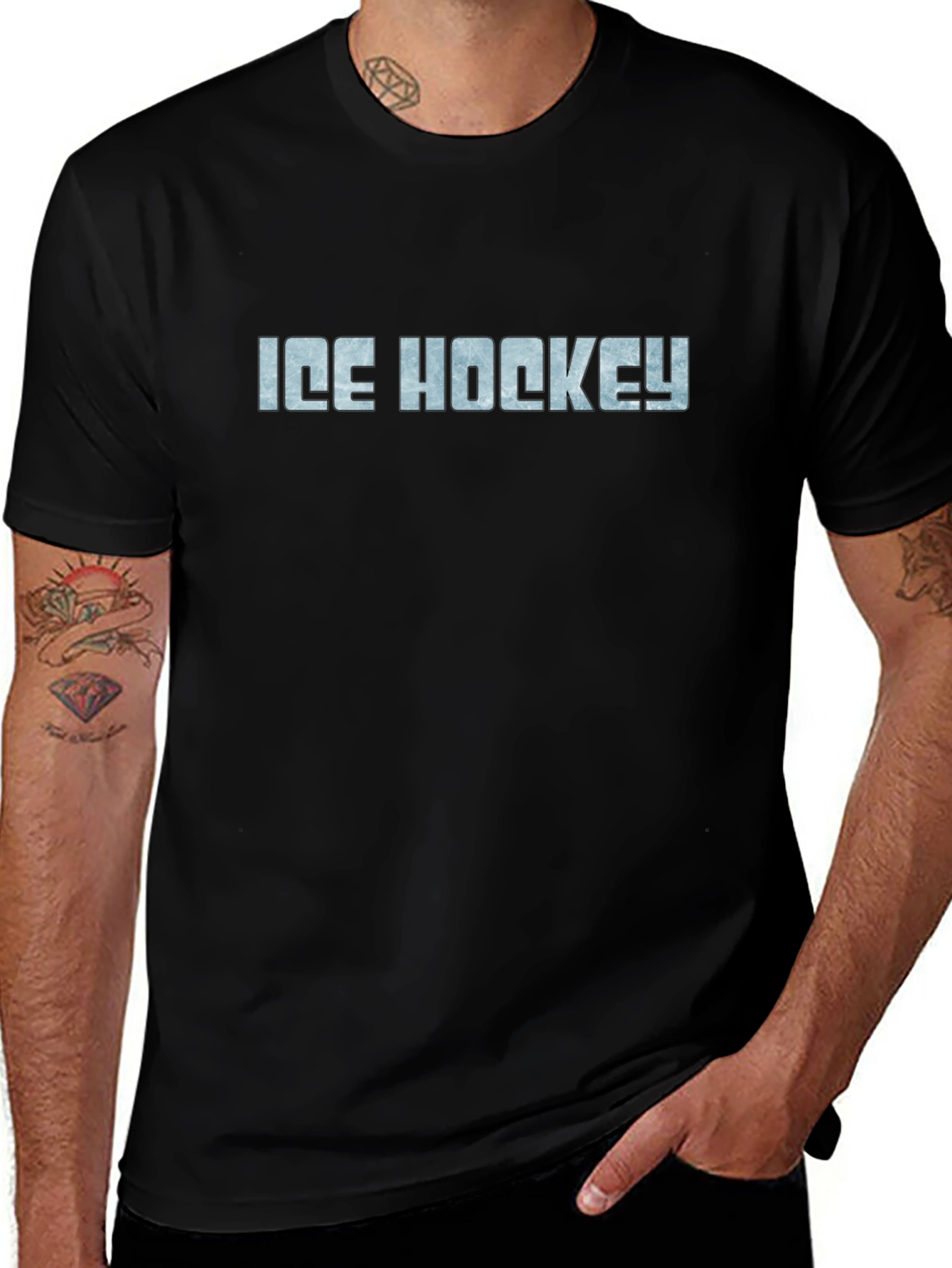 Ice Hockey Graphic T-Shirt - Cool Sports Tee
