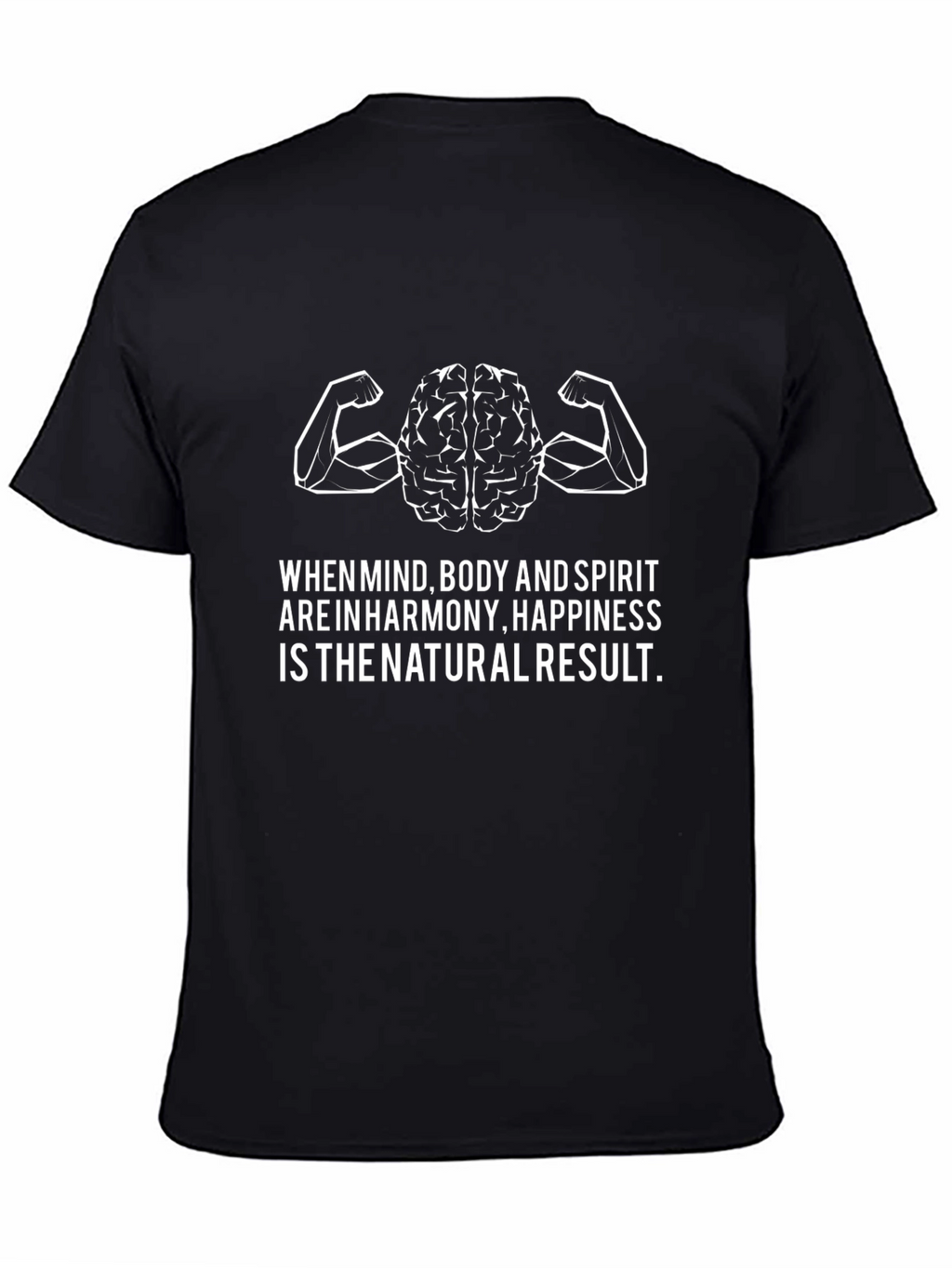 Mind Body Spirit Harmony T-Shirt - Black