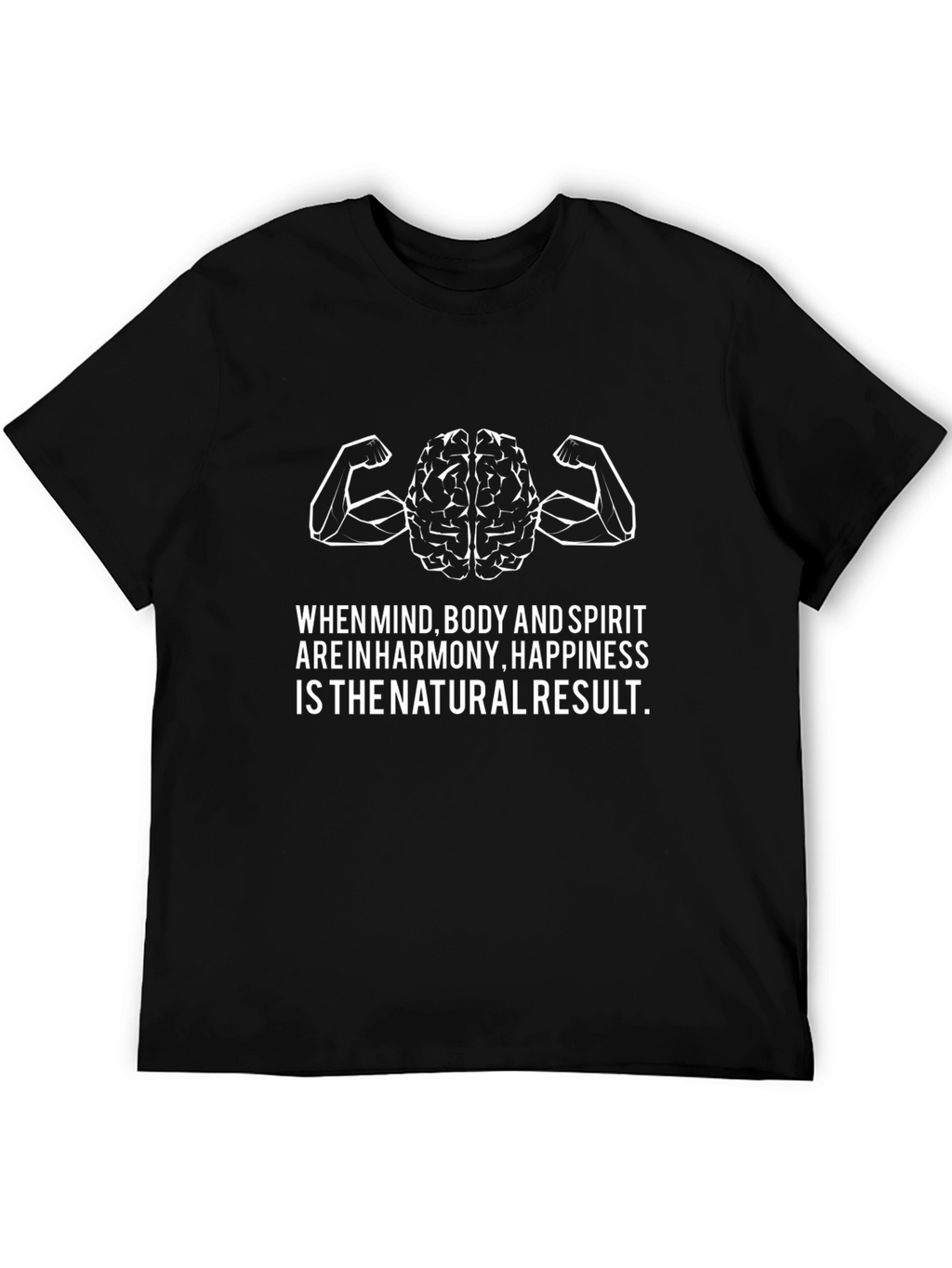 Mind Body Spirit Harmony T-Shirt - Black