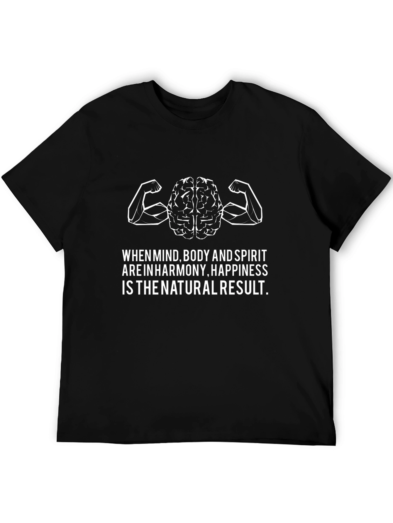 Mind Body Spirit Harmony T-Shirt - Black