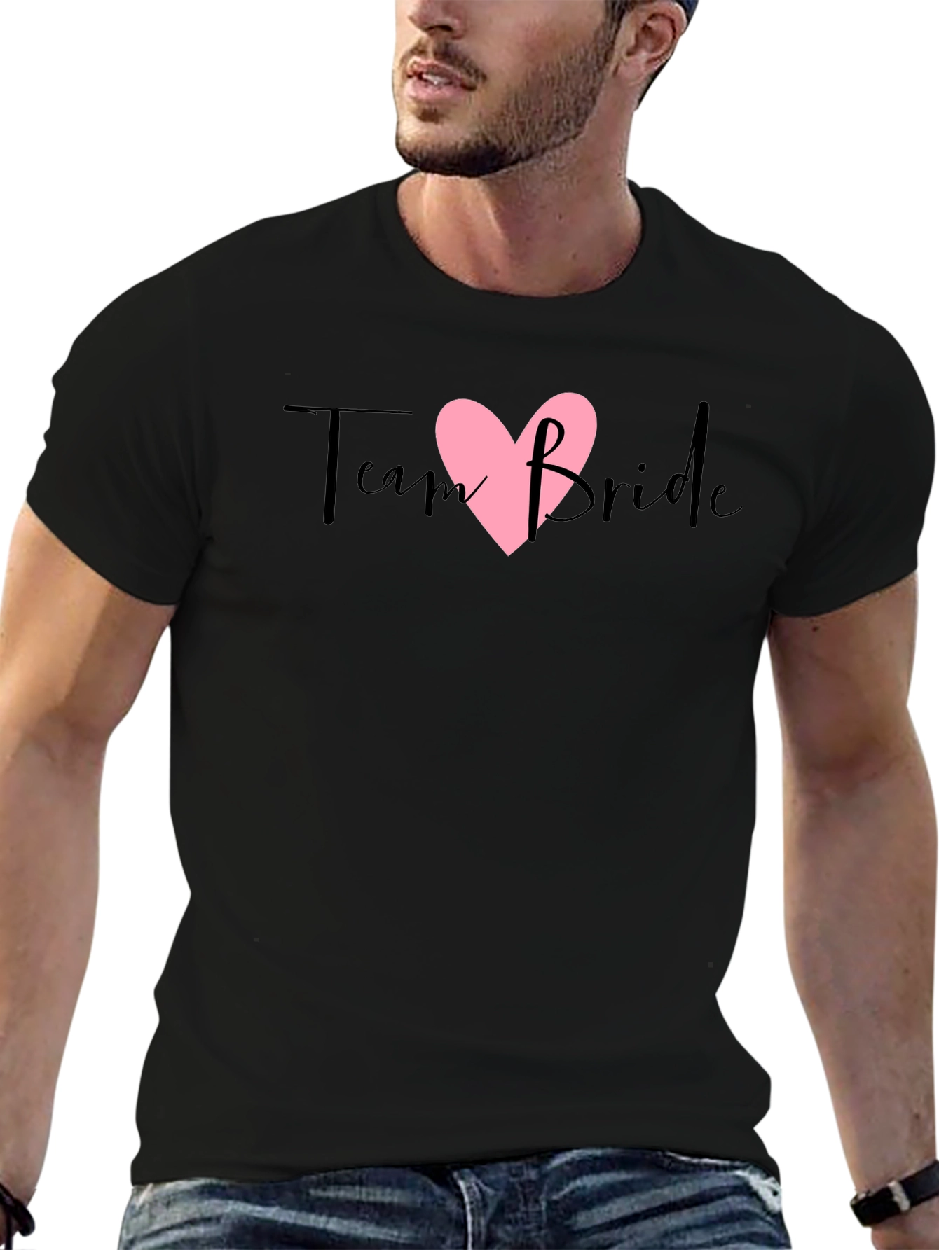 Team Bride Heart Graphic Tee - Bridal Party Shirt