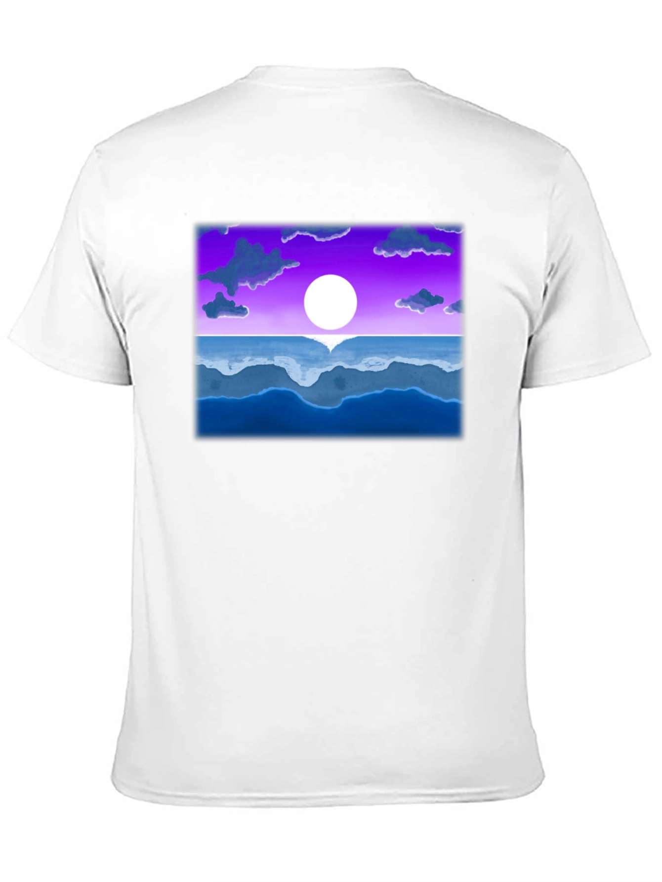 Sunset Ocean Graphic Tee - Black