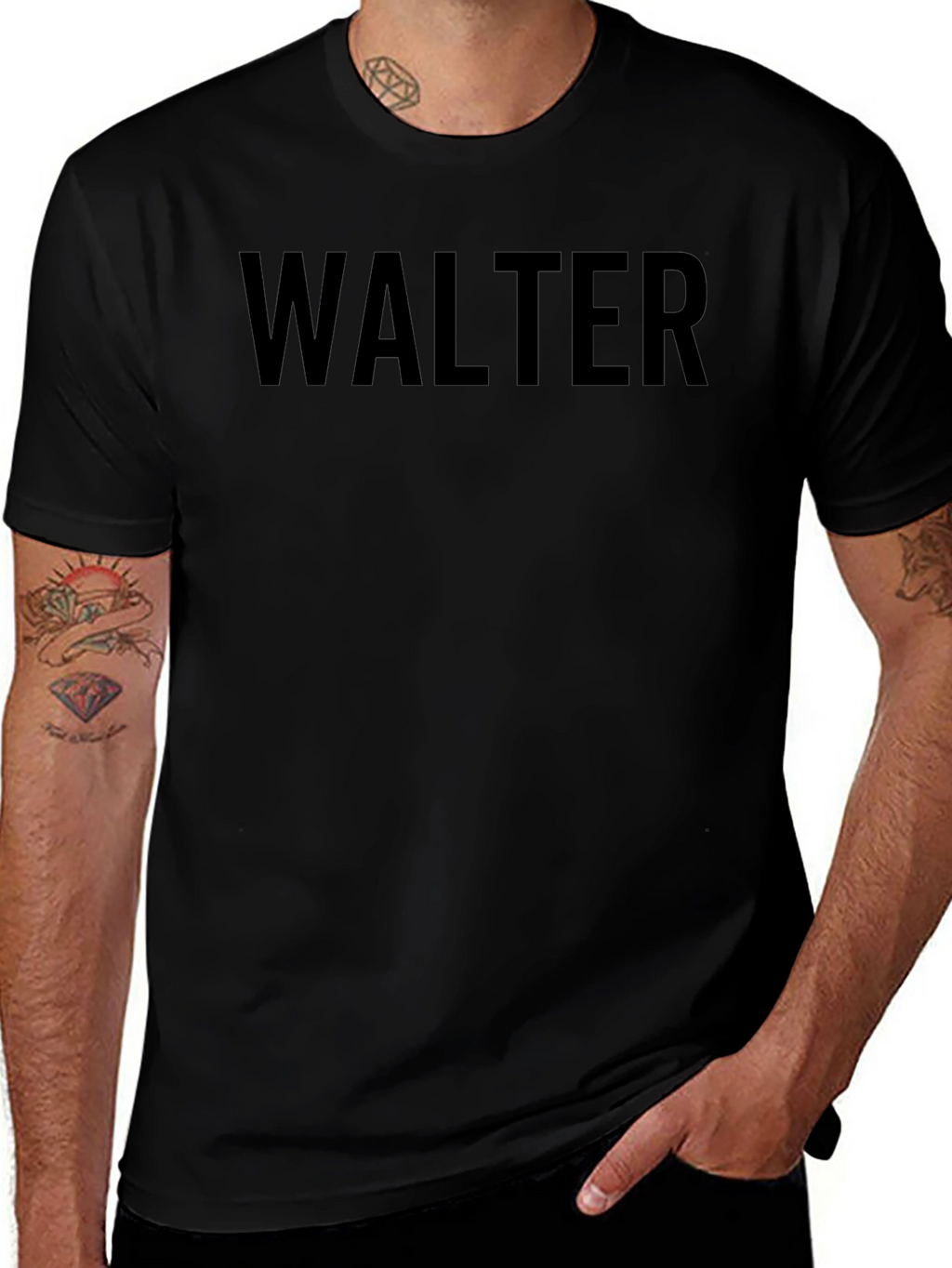 Walter Graphic Tee - Classic Black T-Shirt