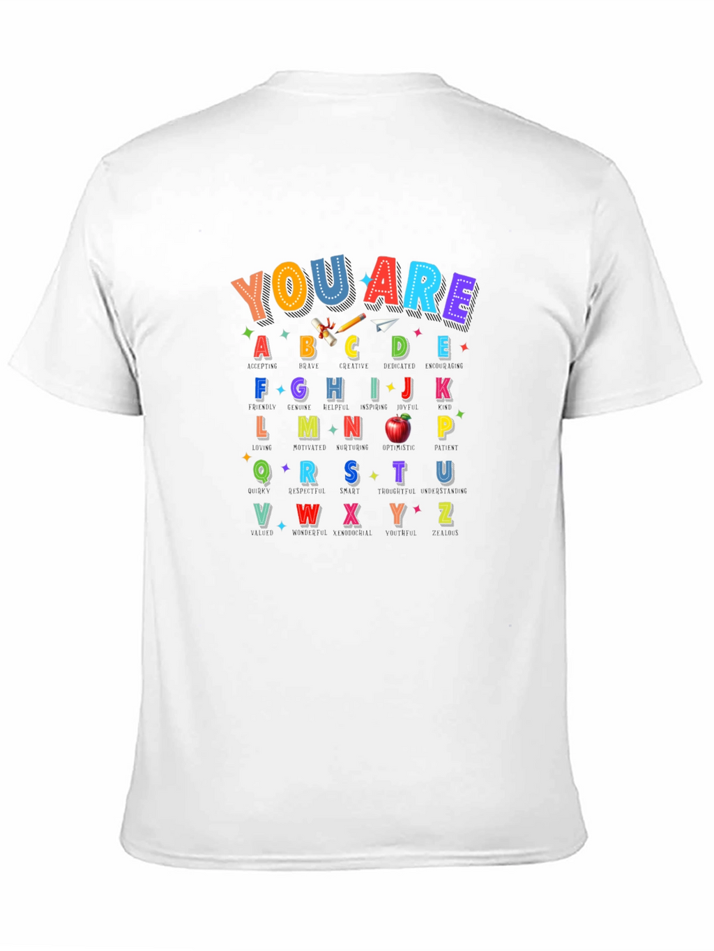 Alphabet Teacher T-Shirt | You Are ABCDE