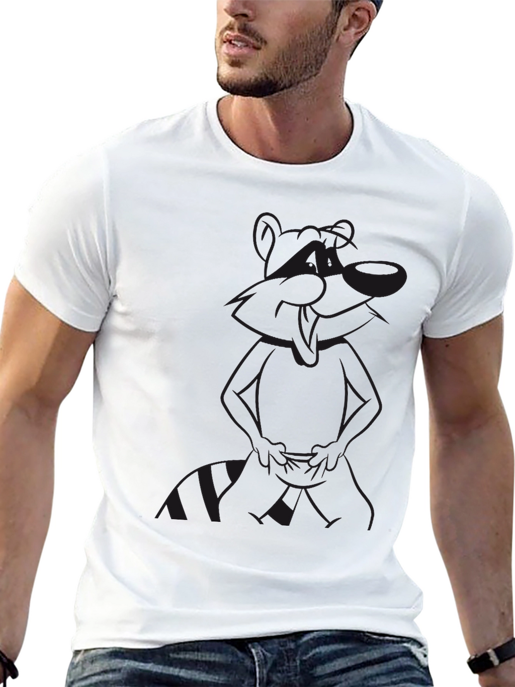 Mens Black Graphic T-Shirt