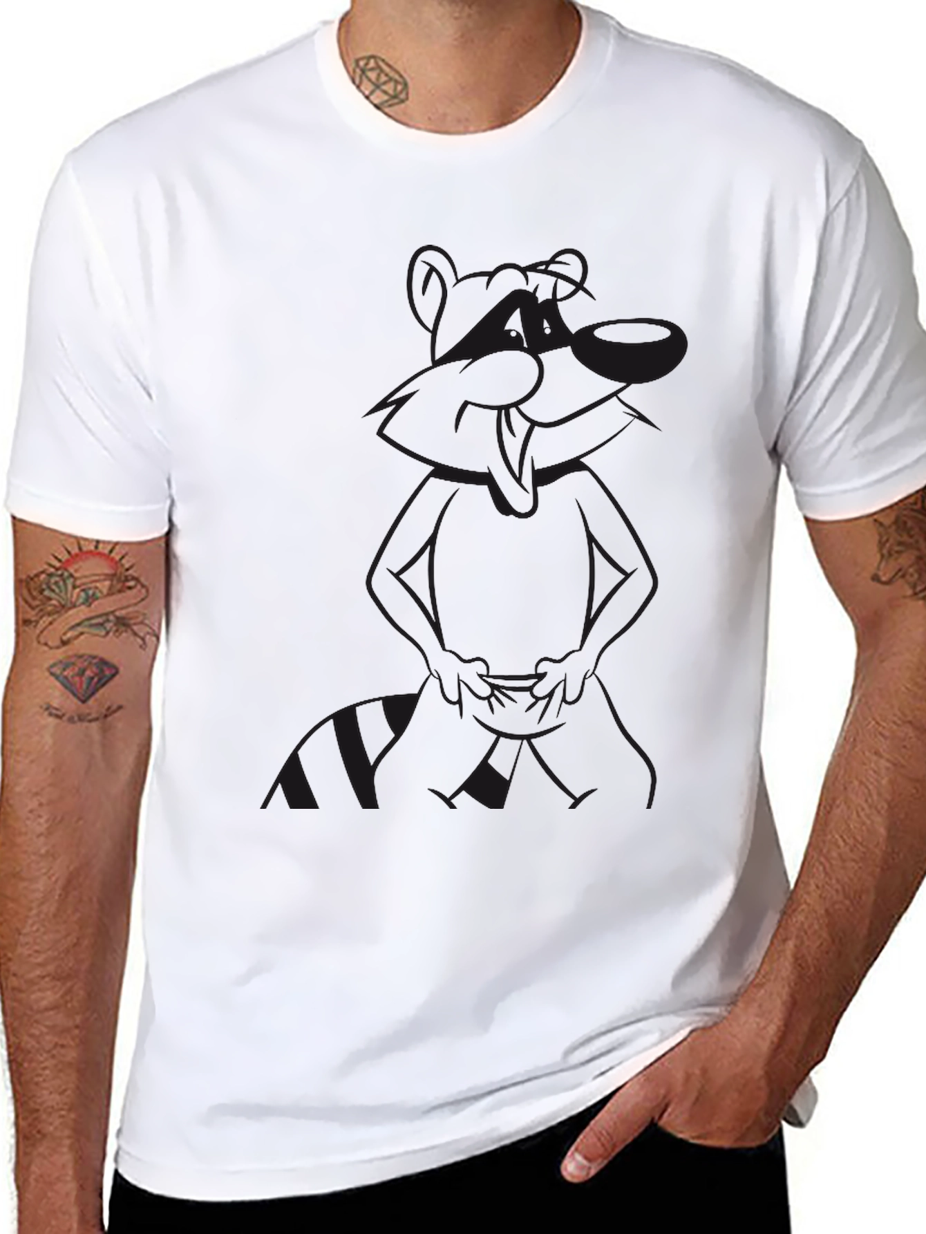 Mens Black Graphic T-Shirt