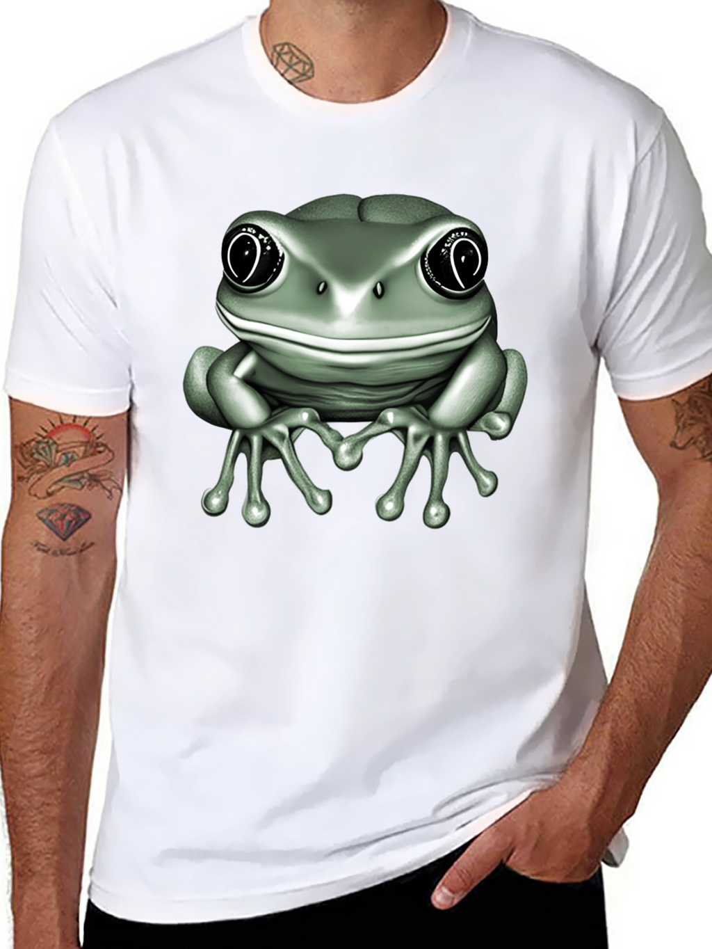 Frog Graphic T-Shirt - Stylish Mens Tee