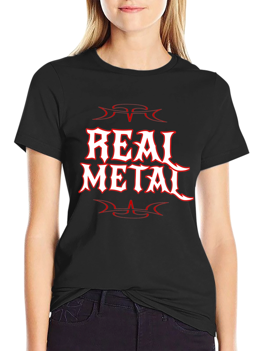Real Metal Black T-Shirt - Graphic Tee