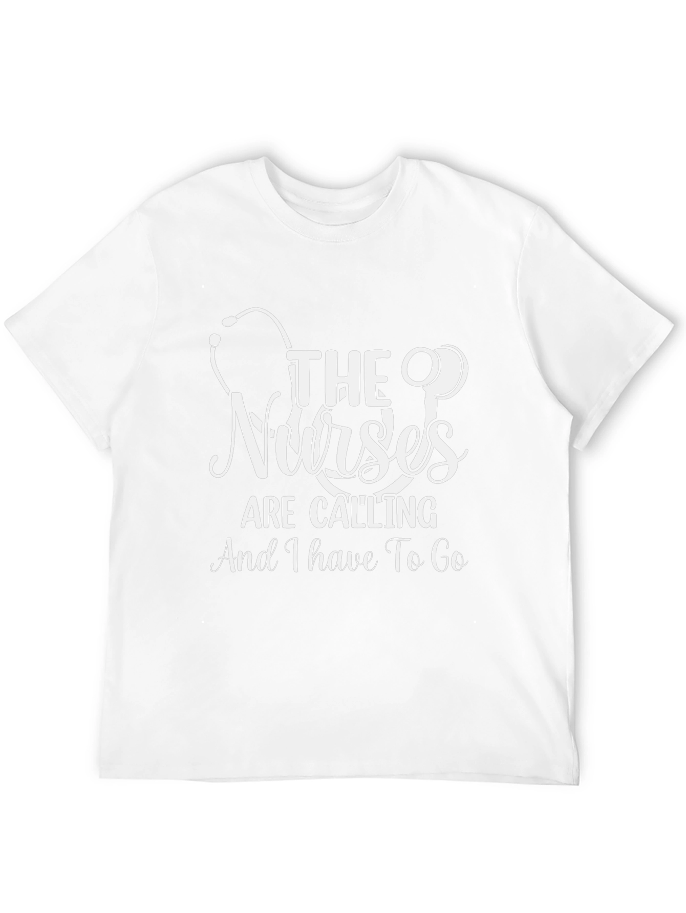 Nurses Are Calling T-Shirt - Black Cotton Blend