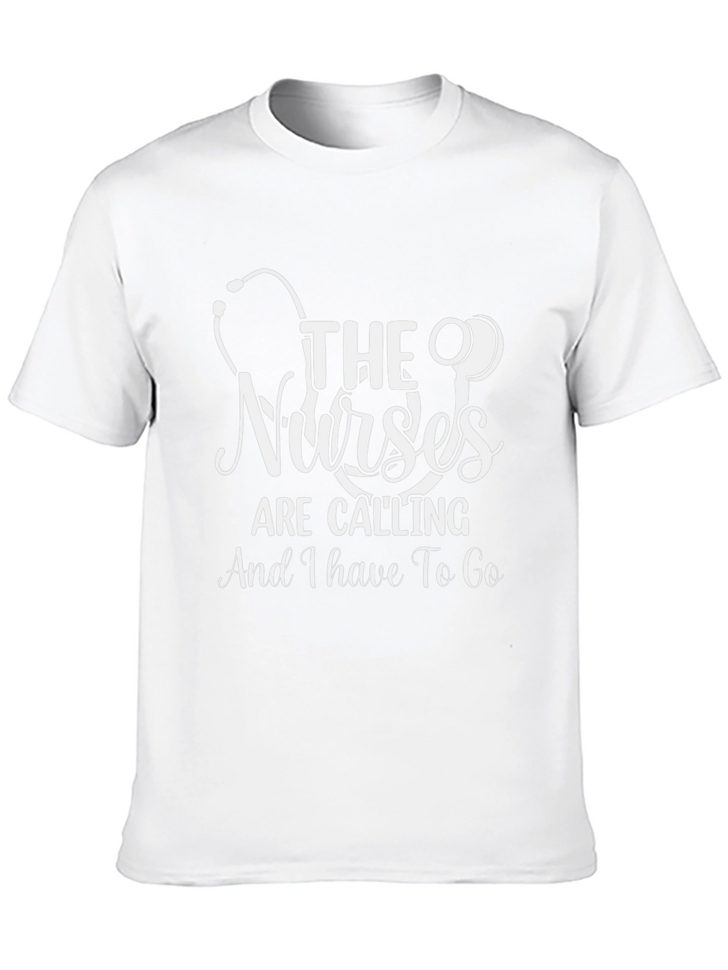 Nurses Are Calling T-Shirt - Black Cotton Blend