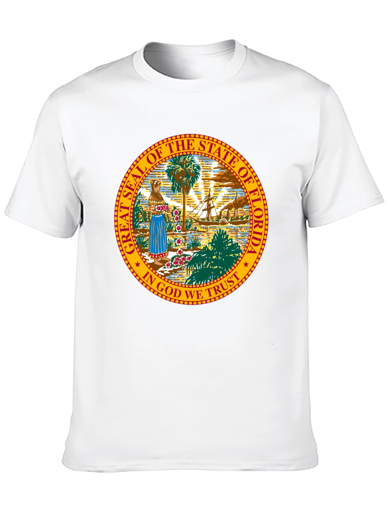 Florida State Seal T-Shirt - Unisex Black Tee