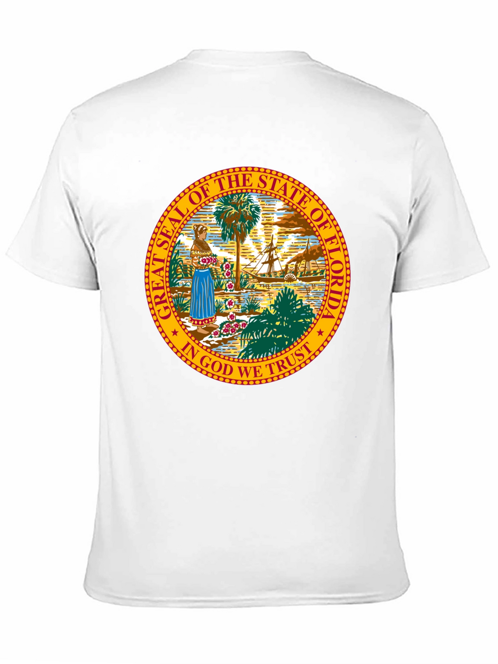 Florida State Seal T-Shirt - Unisex Black Tee