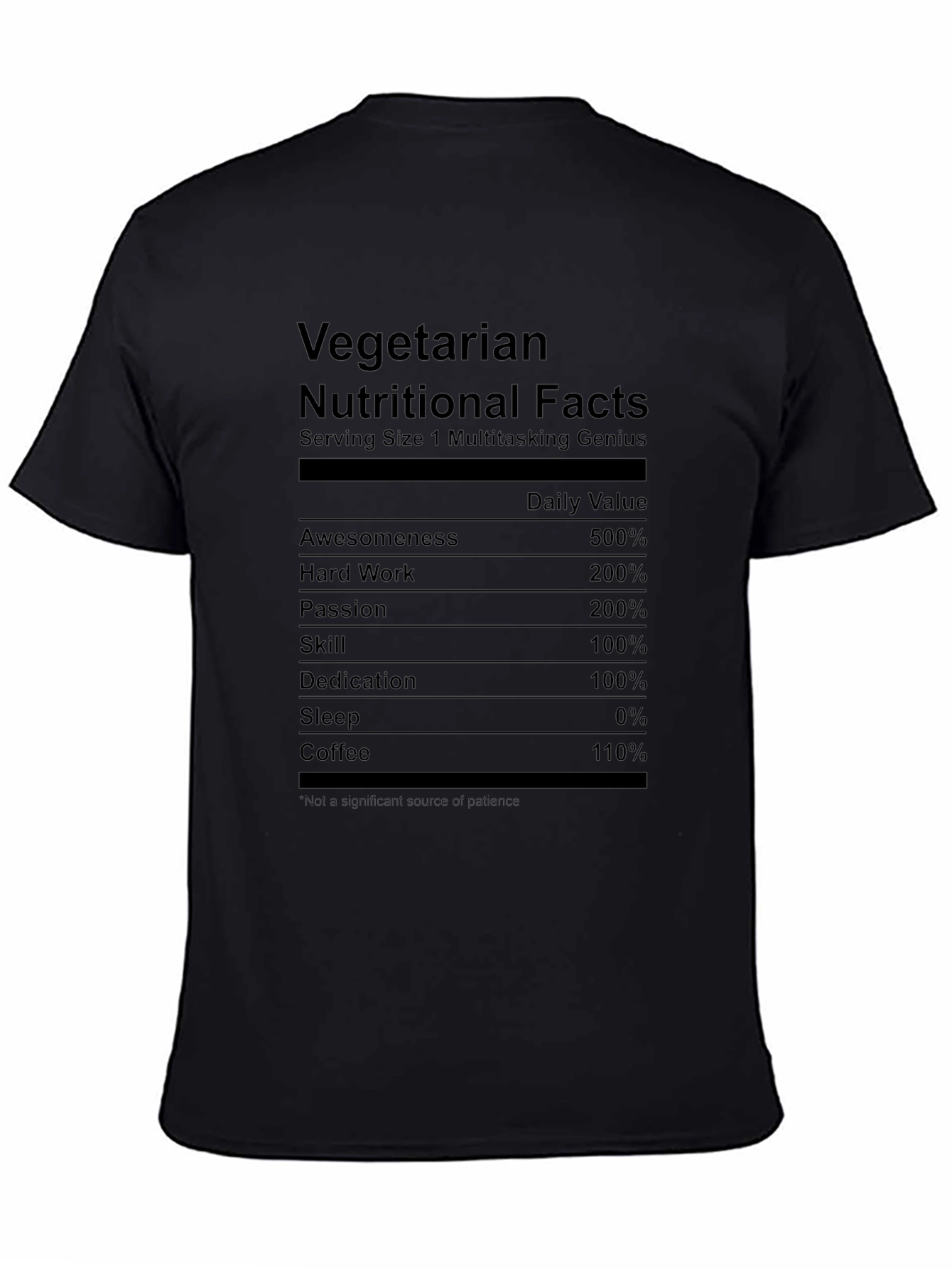Vegetarian Multitasking Genius Novelty T-Shirt