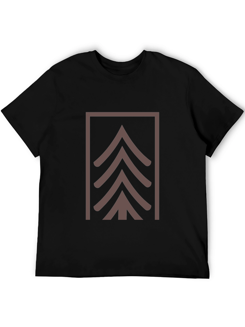 Geometric Tree Graphic Tee - Modern Style