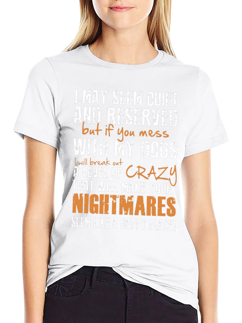 Dog Lover Graphic T-Shirt: I May Seem Quiet