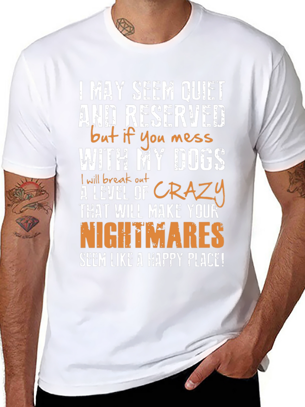 Dog Lover Graphic T-Shirt: I May Seem Quiet
