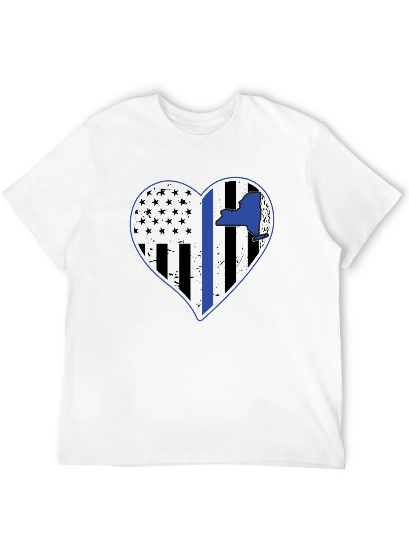 NY Thin Blue Line Heart T-Shirt
