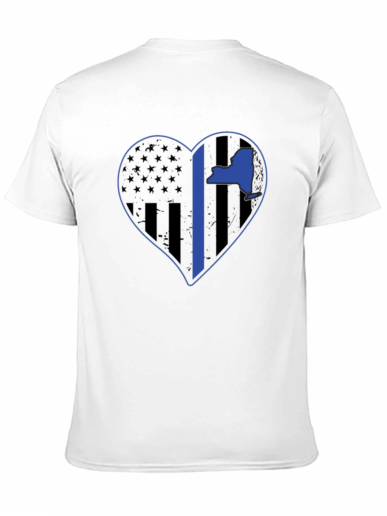 NY Thin Blue Line Heart T-Shirt