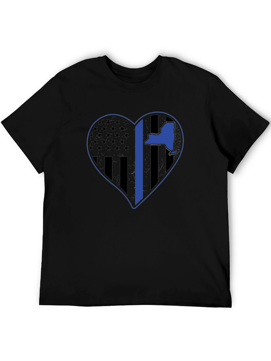 NY Thin Blue Line Heart T-Shirt