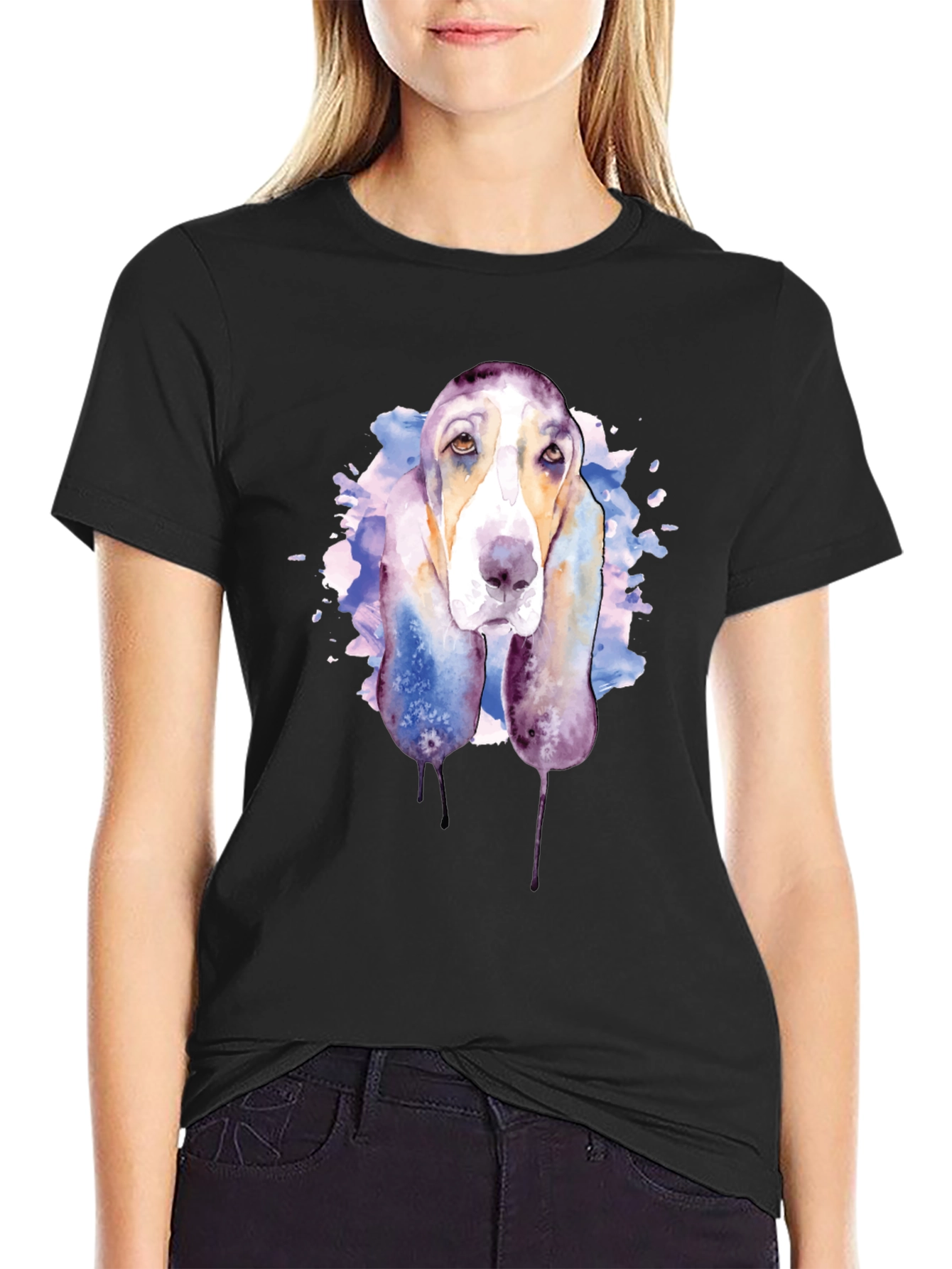 Watercolor Dog Graphic Tee