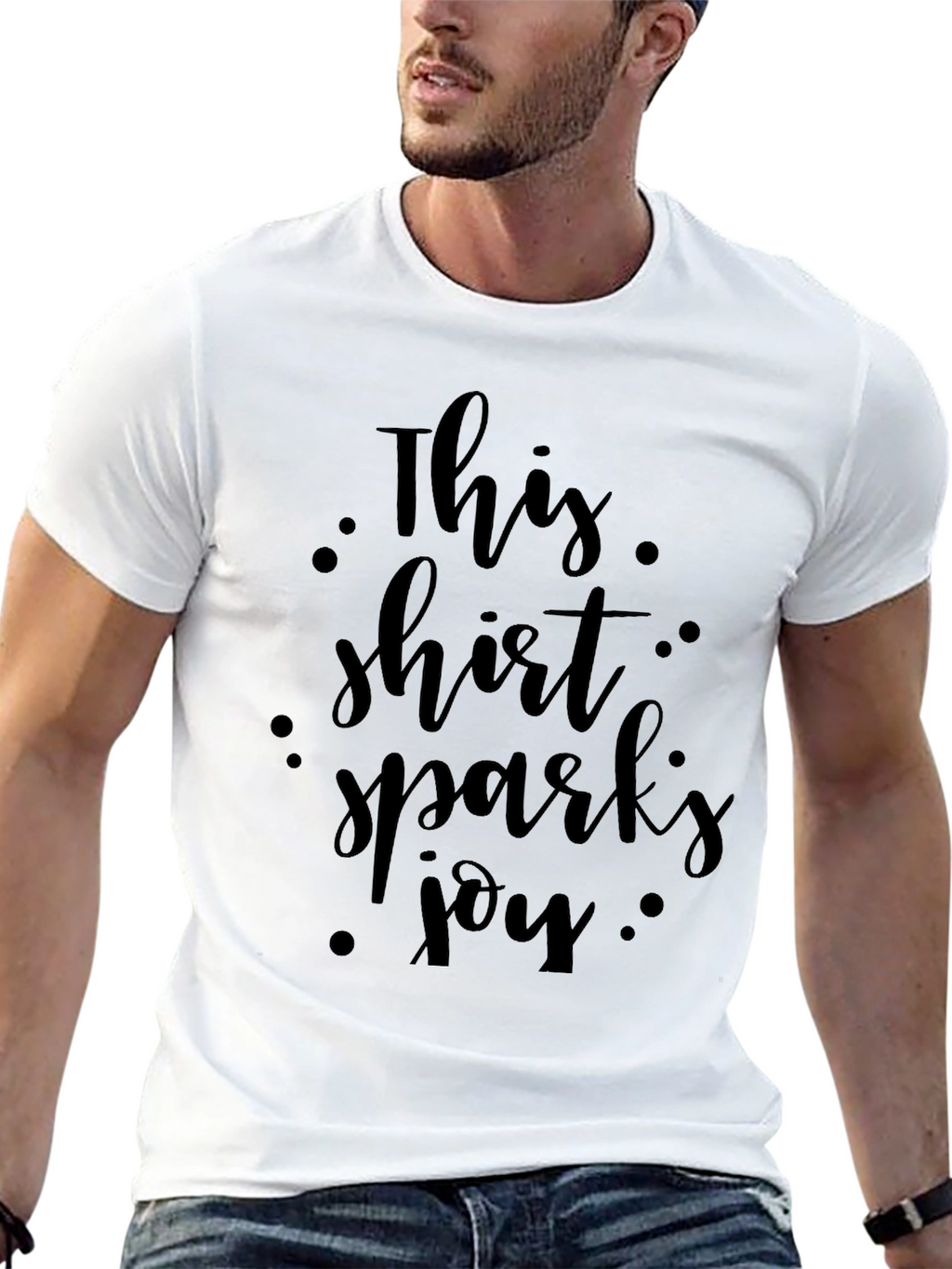 This Shirt Sparks Joy Black Graphic Tee
