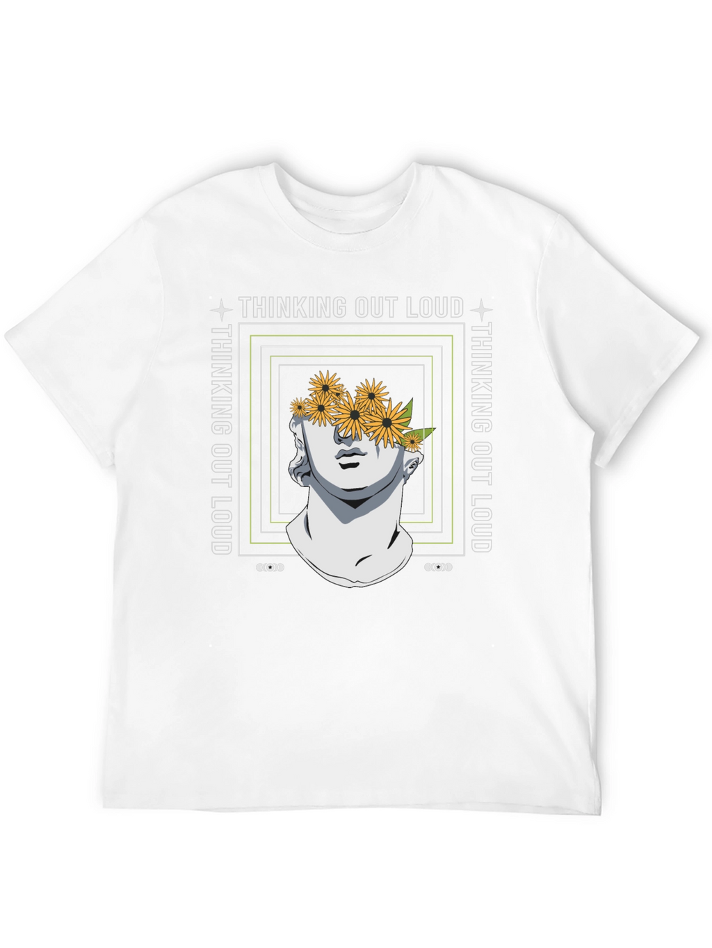Thinking Out Loud Statue Graphic Tee