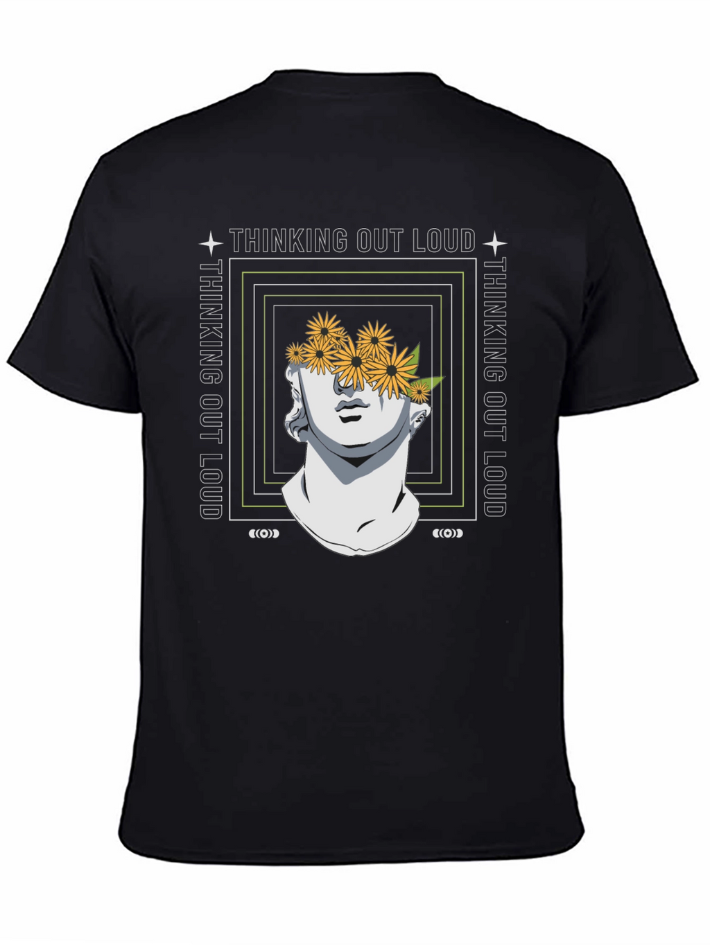 Thinking Out Loud Statue Graphic Tee