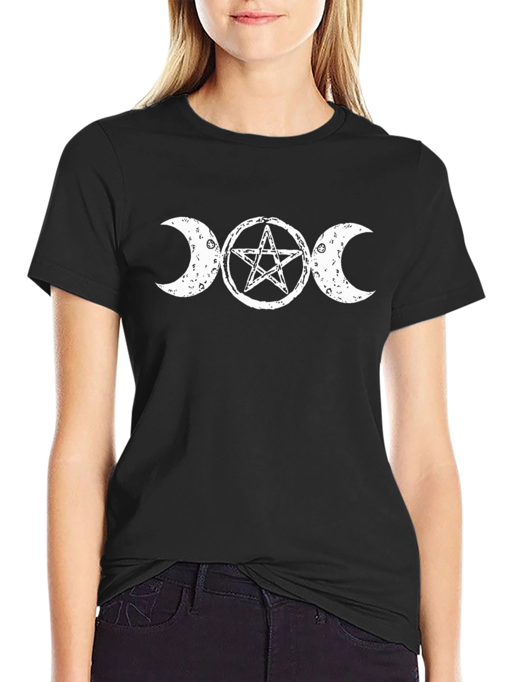 Triple Moon Goddess Pentacle T-Shirt