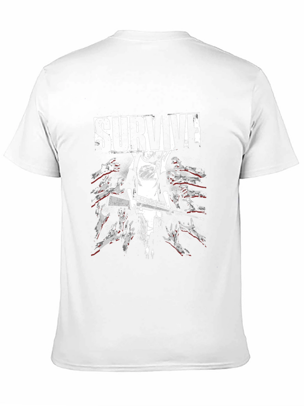 Survive Zombie Graphic Black T-Shirt