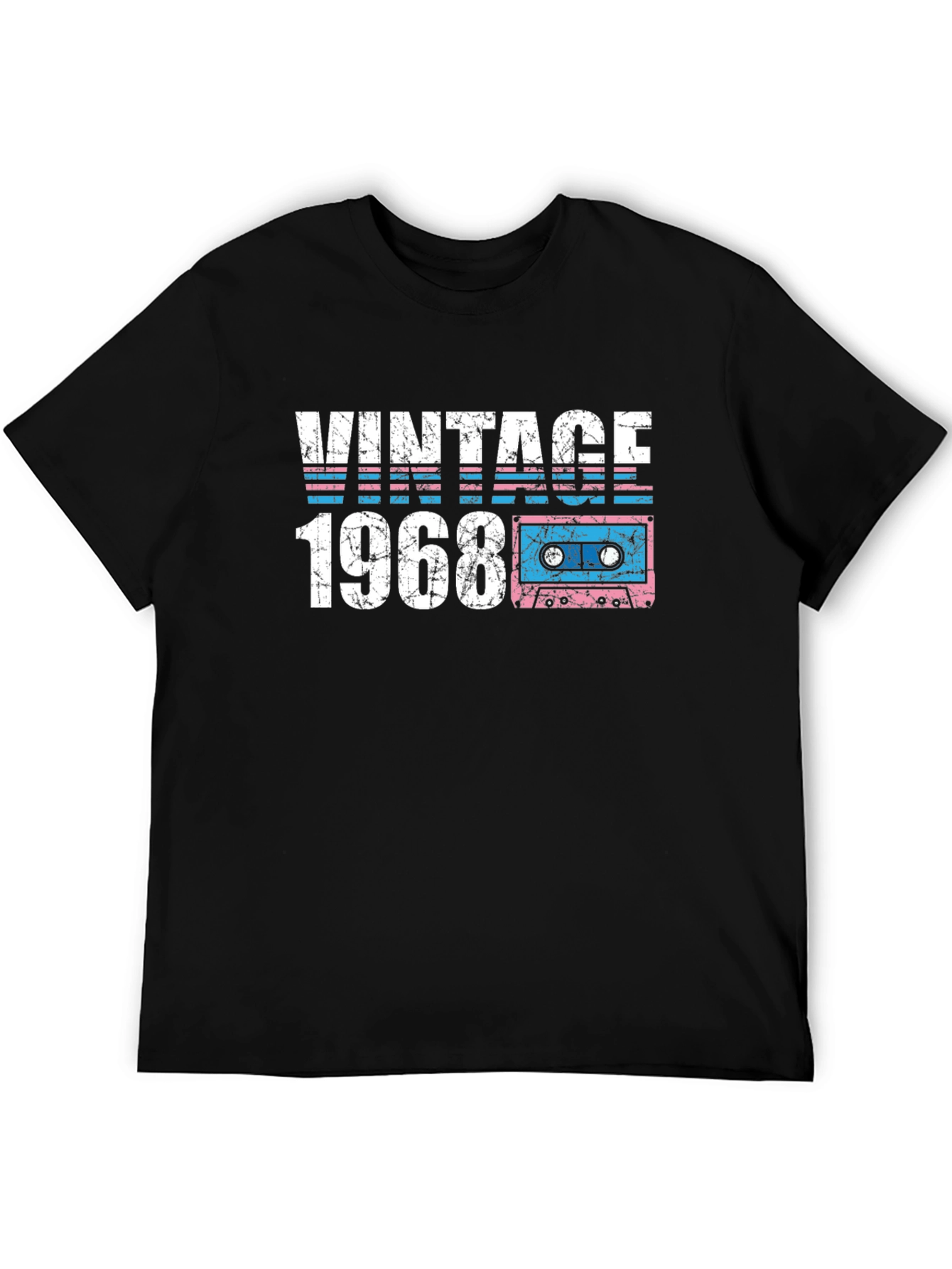 Vintage 1968 Cassette Tape Graphic T-Shirt