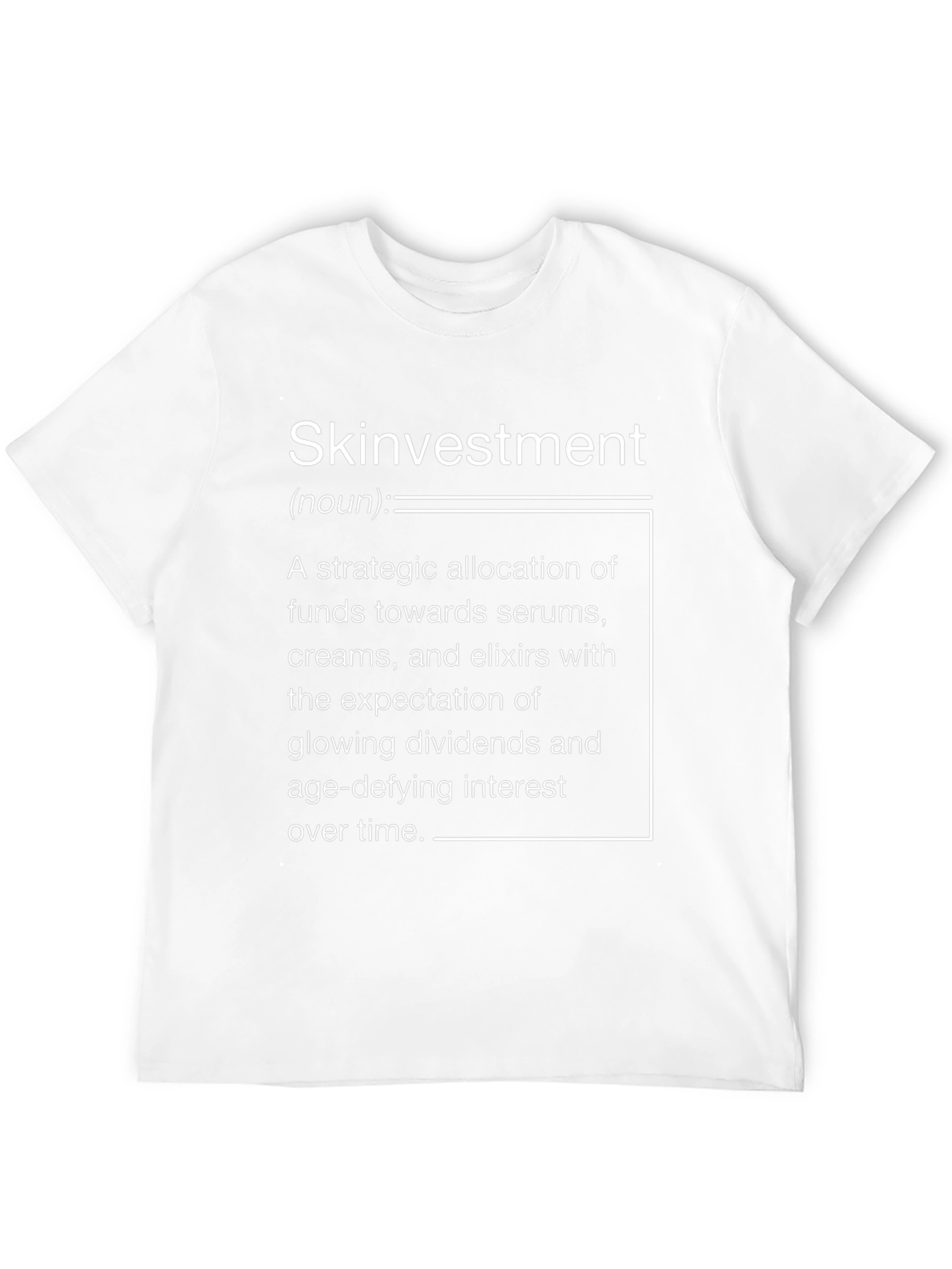 Skinvestment Graphic Tee - Stylish & Humorous