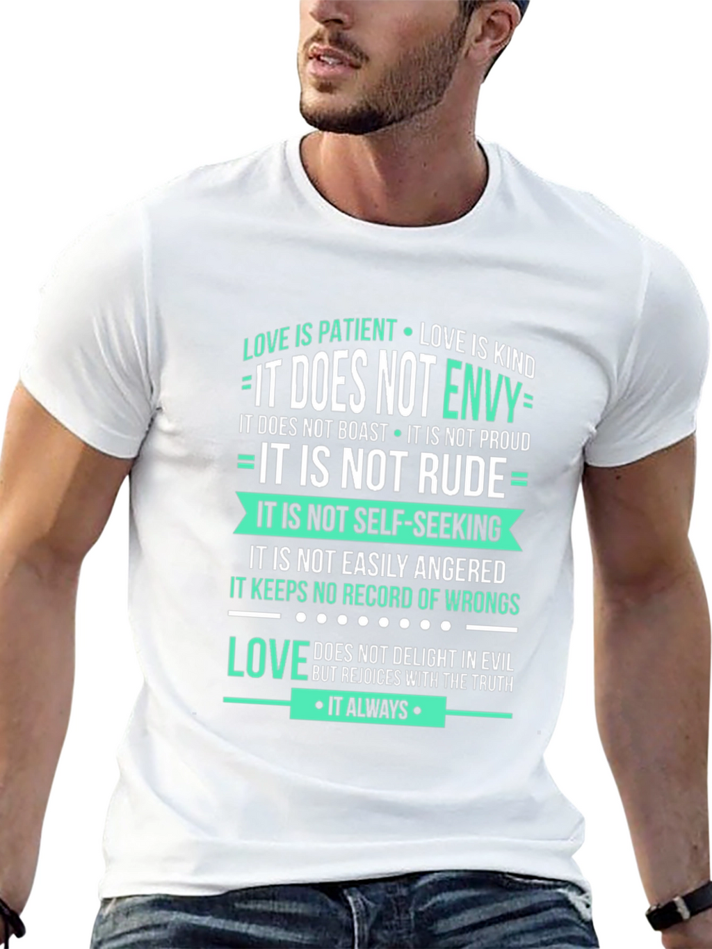 Love Is Patient Graphic Tee - Unisex Black Shirt