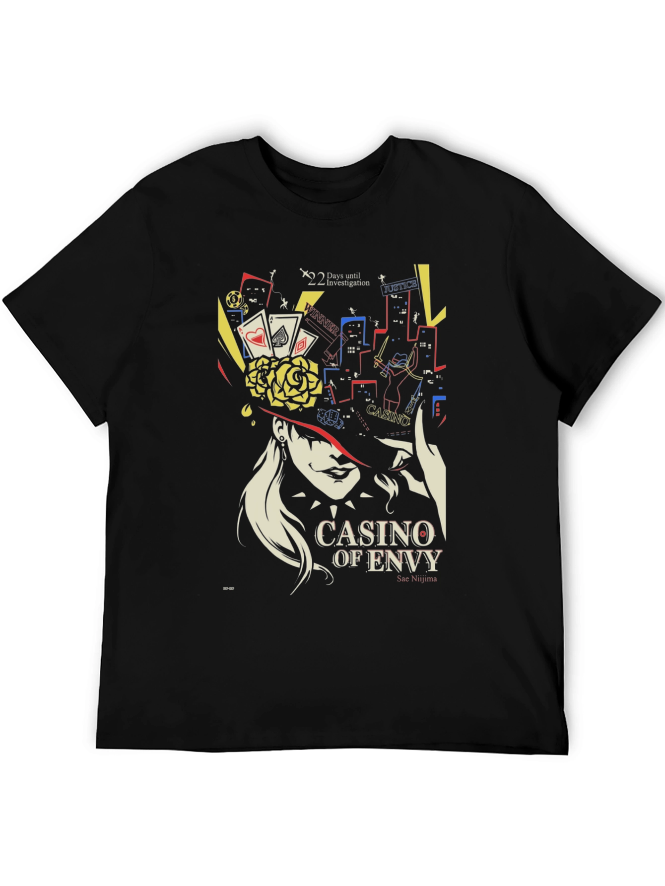 Casino of Envy Graphic T-Shirt - Sae Niijima Persona 5