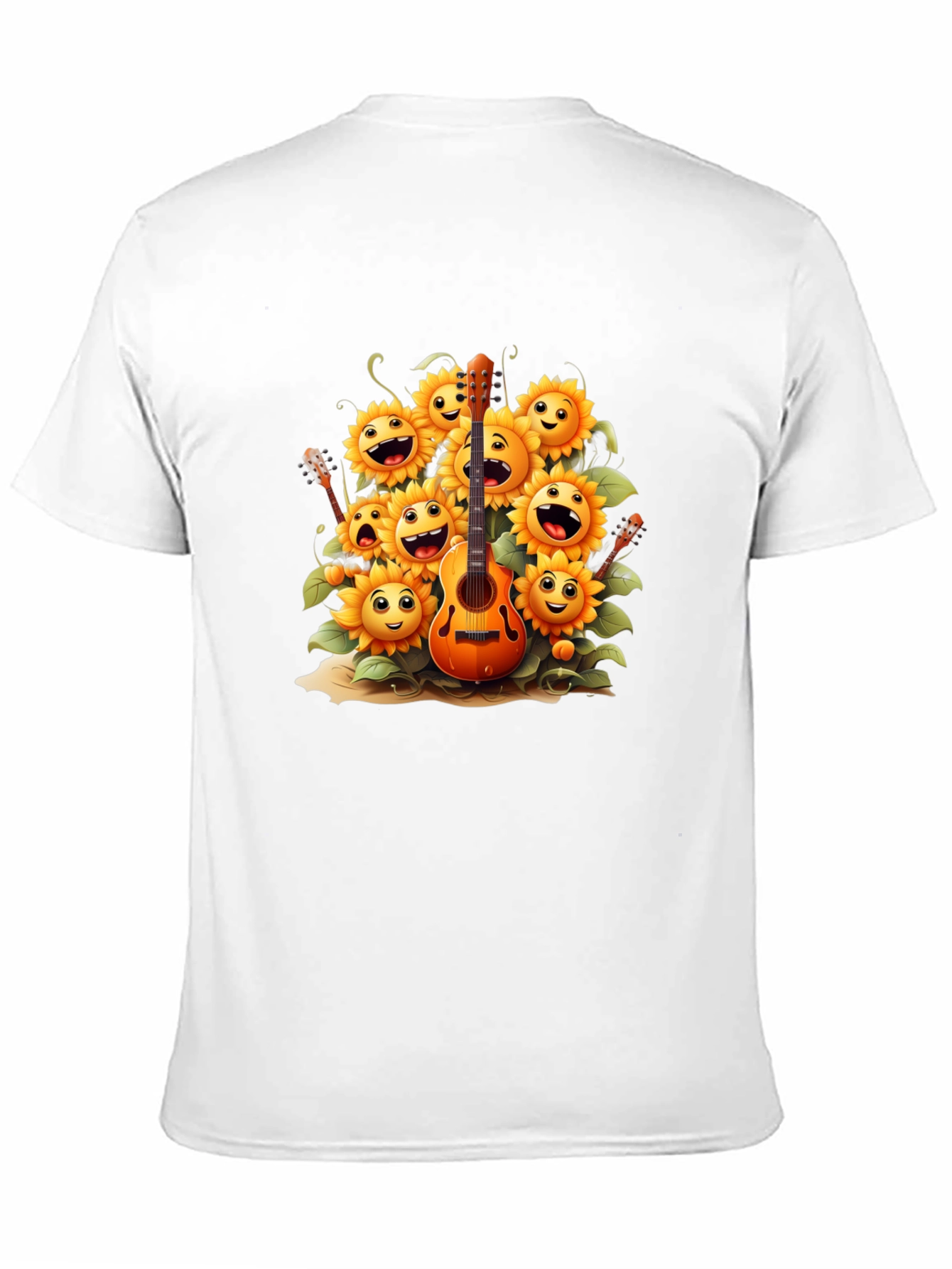 Sunflower Guitar Graphic Tee - Black