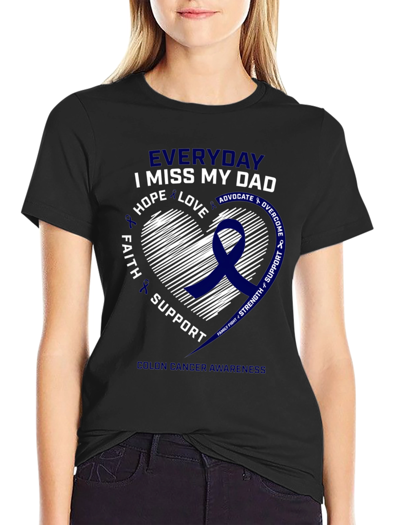 Everyday I Miss My Dad Colon Cancer Awareness T-Shirt