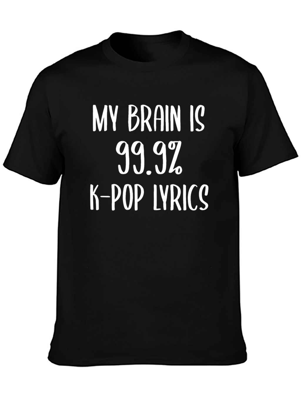 K-Pop Lyrics Funny Black T-Shirt