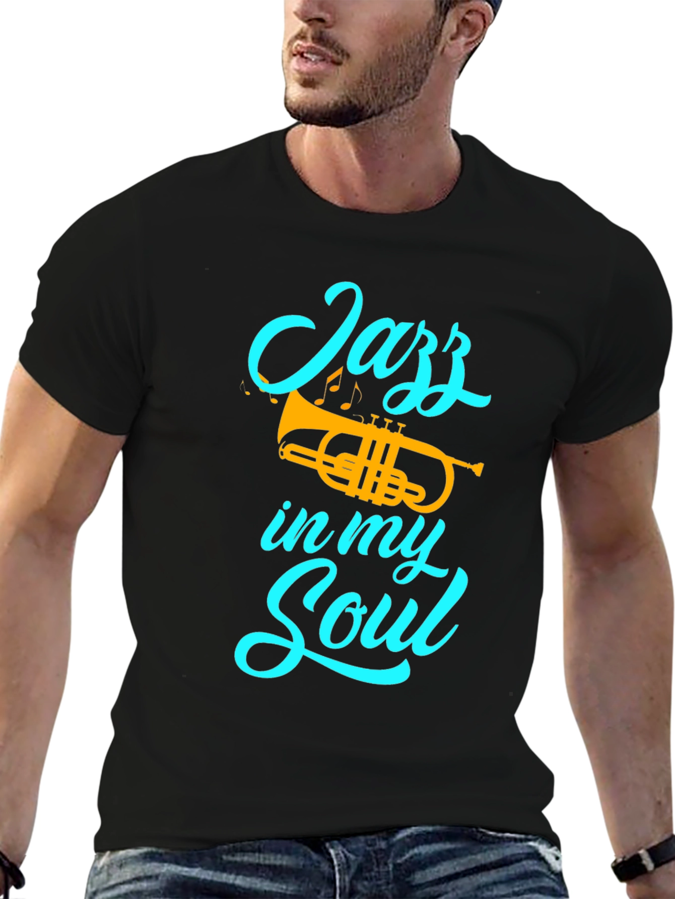Jazz in my Soul T-Shirt - Trumpet Graphic Tee