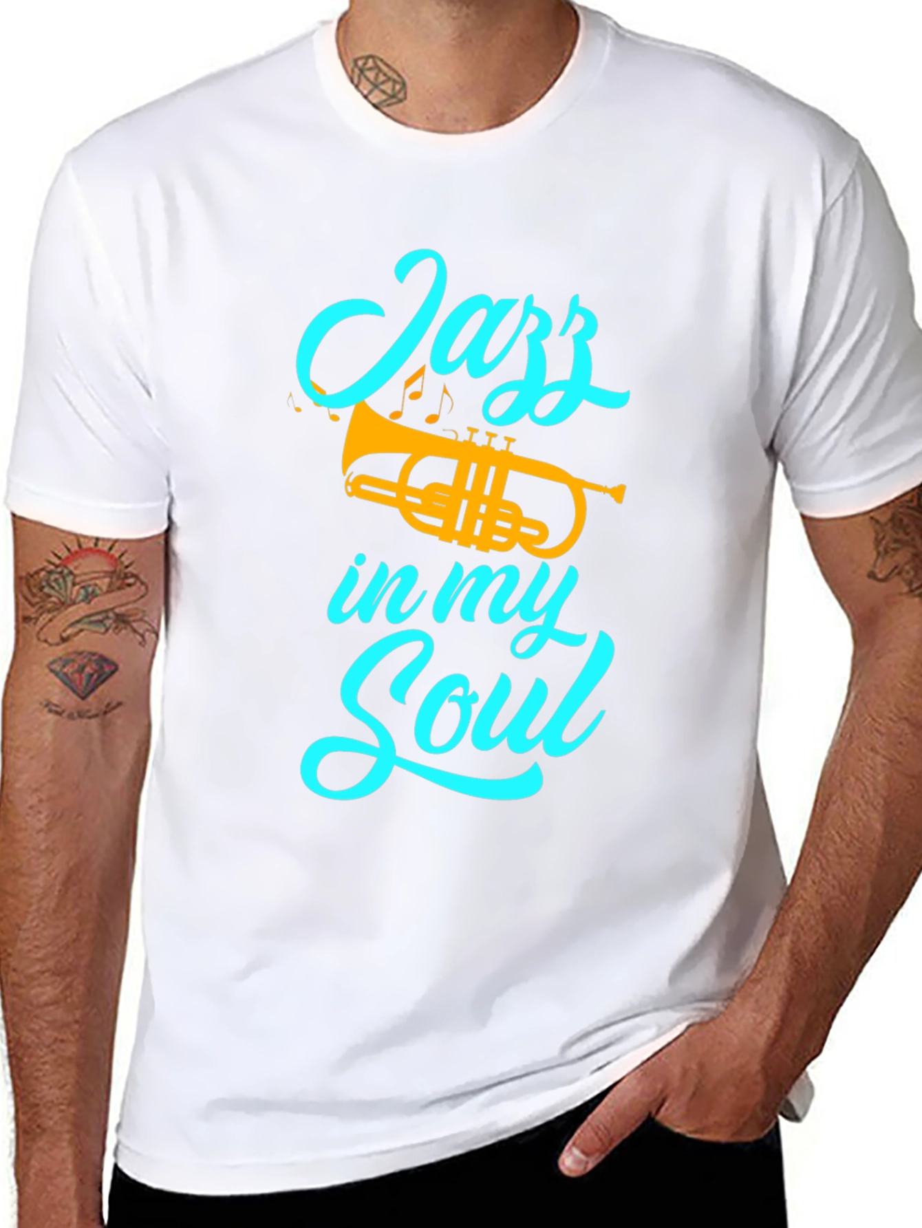 Jazz in my Soul T-Shirt - Trumpet Graphic Tee